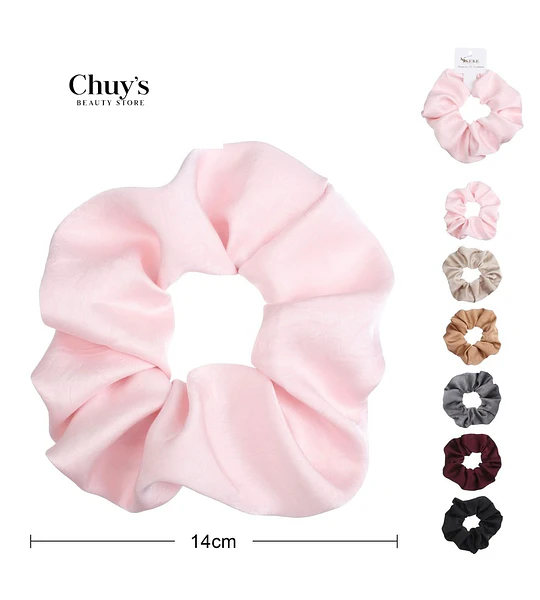 Scrunchie De Seda Rosa