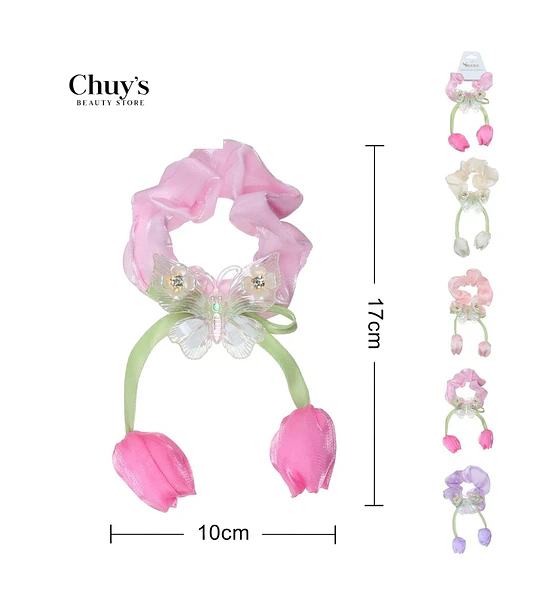 Diadema Con Mariposa Y Flores