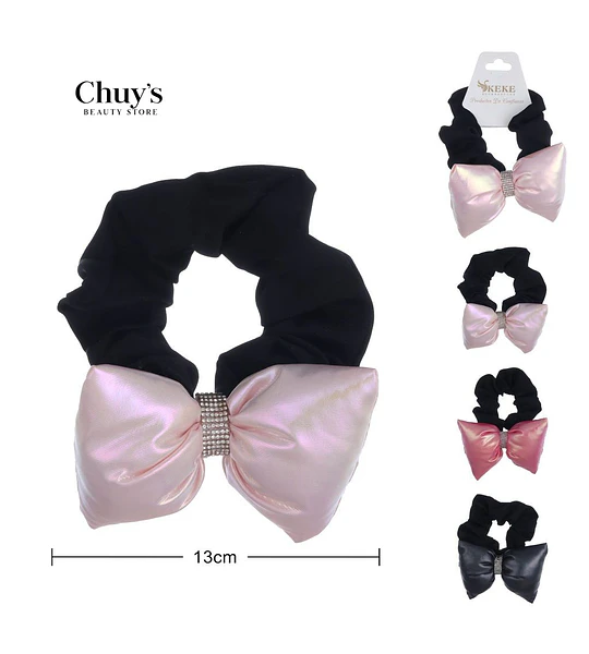 Scrunchie Con Lazo De Satén