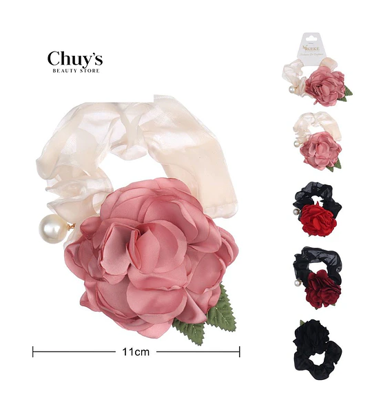 Scrunchie Con Flor