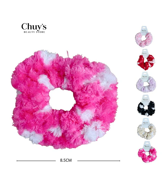 Scrunchie De Peluche Rosa