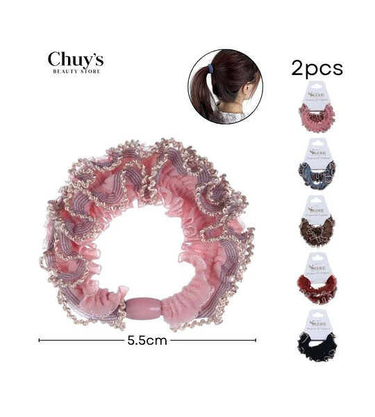 Scrunchie De Tela Rizada