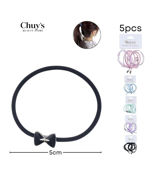 Set de Lazos y Gomas para Cabello