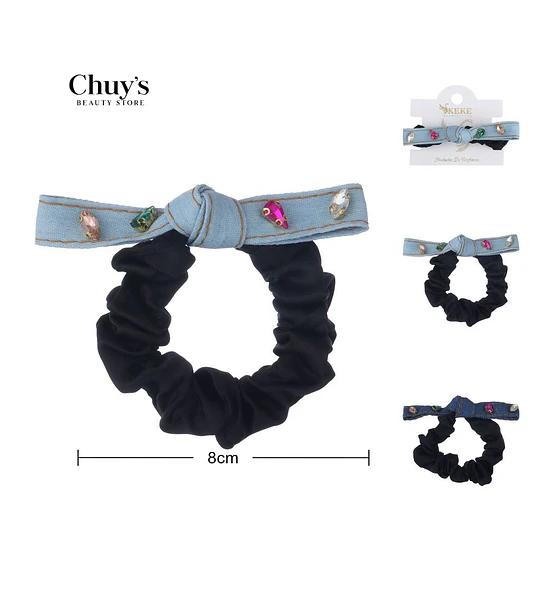 Scrunchie Con Lazo De Tela