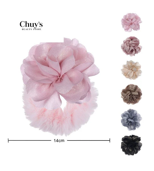 Scrunchie Con Flor