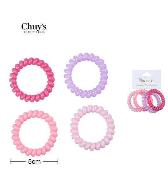 Gomitas Para Cabello Set 4 Piezas