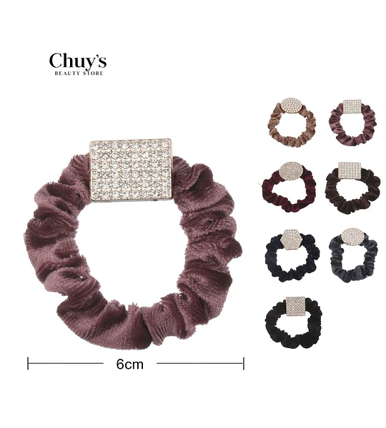 Scrunchie De Tela Con Adorno