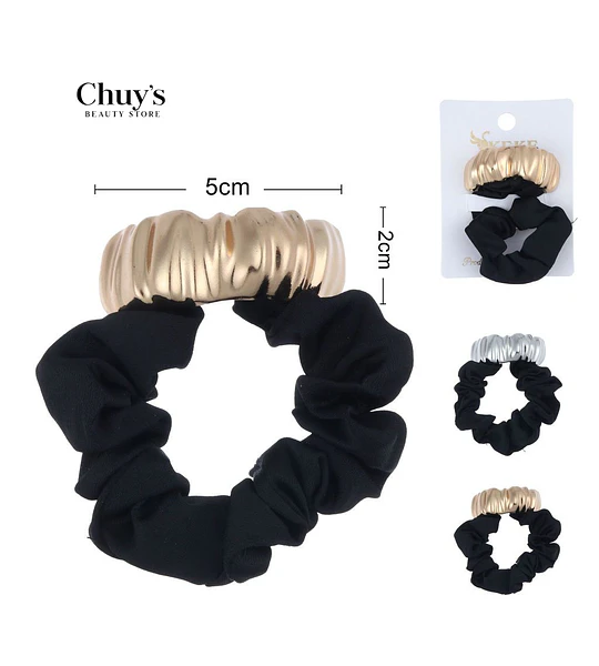 Scrunchie Con Aro Metálico