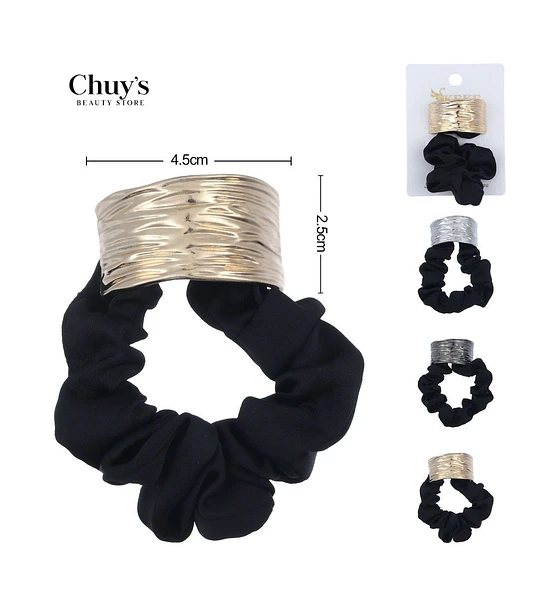 Scrunchie Con Aro Metálico
