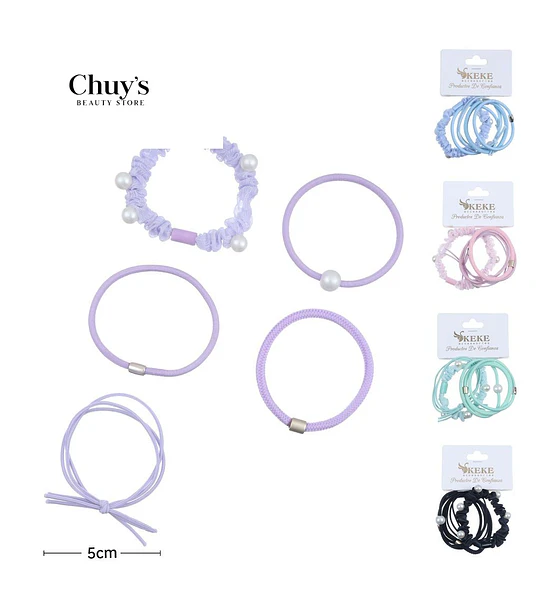 Set de Gomas para Cabello