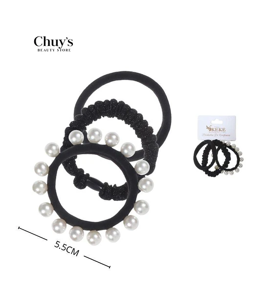 Colección de Scrunchies con Perlas
