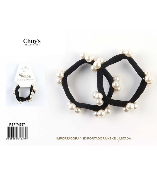 Scrunchie Con Perlas