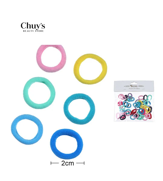 Gomas Para Cabello Colores Pastel