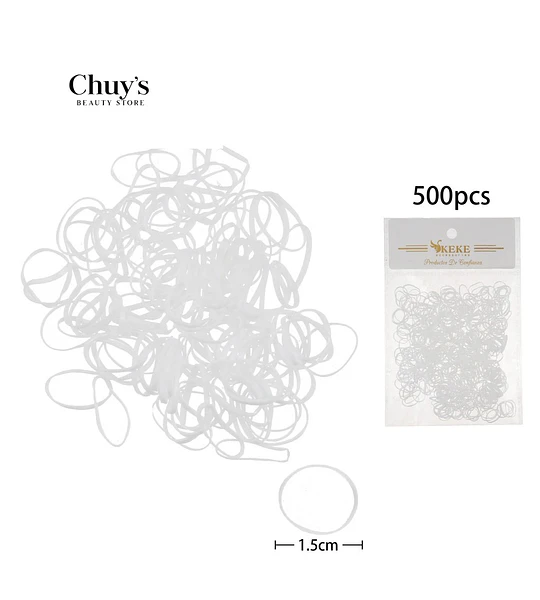 Gomas Elásticas Transparentes para Cabello