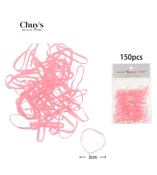 Gomitas Para Cabello Rosa