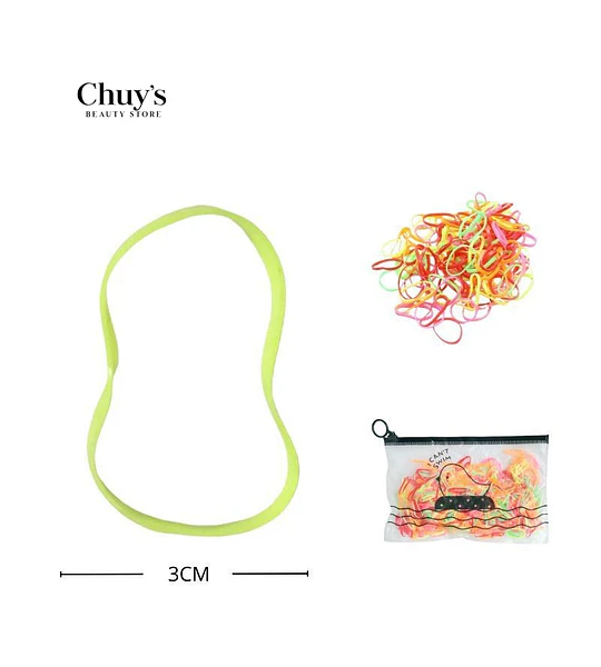 Gomas Para Cabello Multicolor