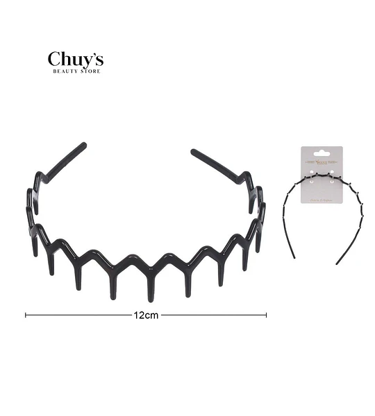 Diadema Zigzag Negra