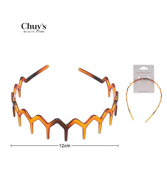 Diadema Zigzag Transparente