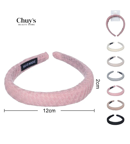 Diadema Textil Rosa
