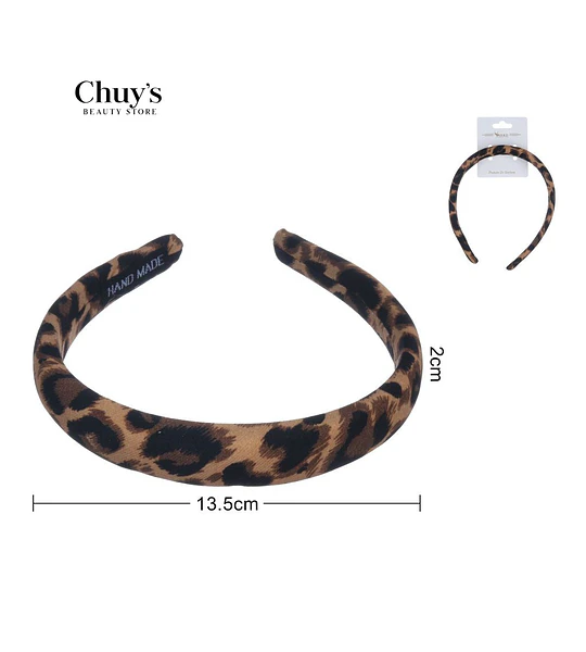 Diadema Estampada Leopardo
