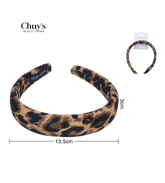 Diadema Estampada Leopardo