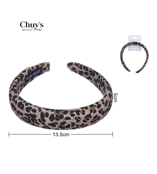 Diadema Estampada de Leopardo