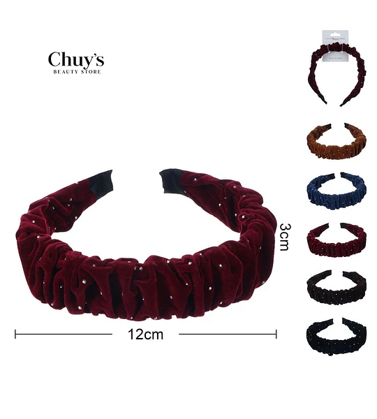 Diadema de Terciopelo con Perlas