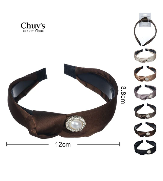Diadema Satinada Con Perla