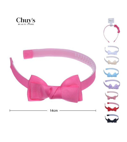 Diadema Con Lazo Rosa
