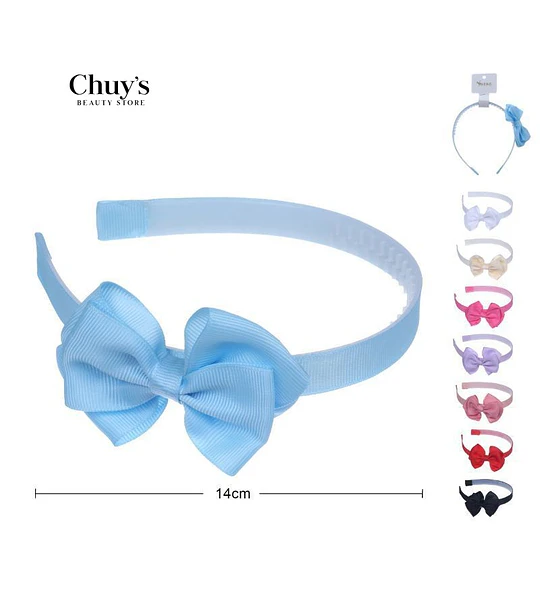Diadema Con Lazo Azul