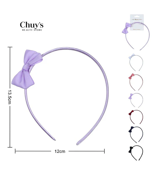 Diadema Con Lazo Morado