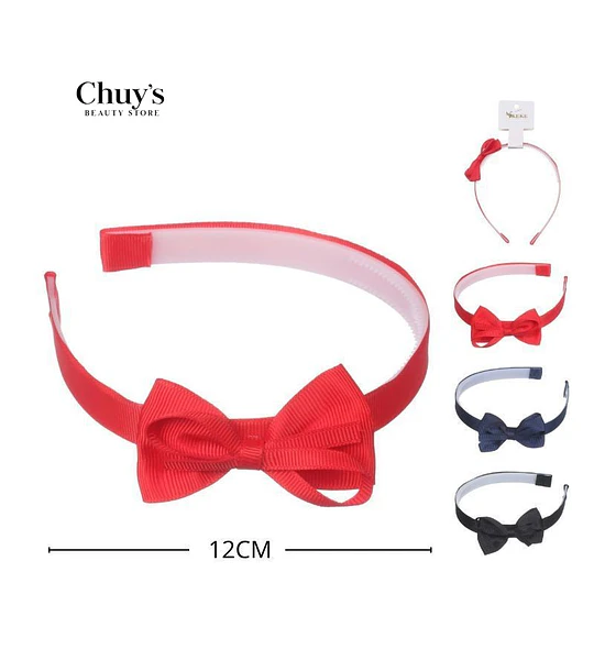 Diadema Con Lazo Rojo