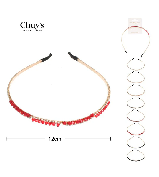 Diadema Decorativa Roja