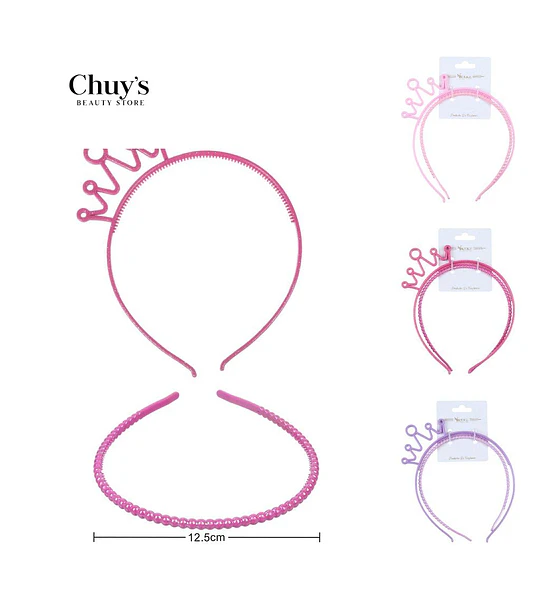 Diadema Princesa Rosa