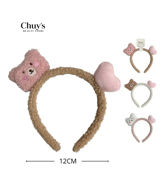 Diadema de Osito con Corazón