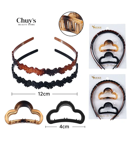 Set De Diademas Y Sujetadores De Cabello