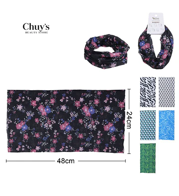 Bufanda Multifuncional Estampada - Chuys Beautys | Chuy's Beautys Store