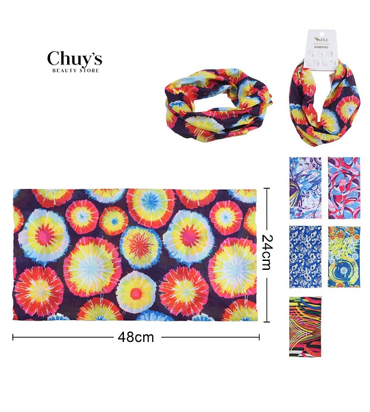 Bufanda Multicolor Estilo Circular