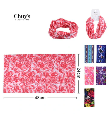 Bufanda Multifuncional Estampada - Chuys Beautys | Chuy's Beautys Store