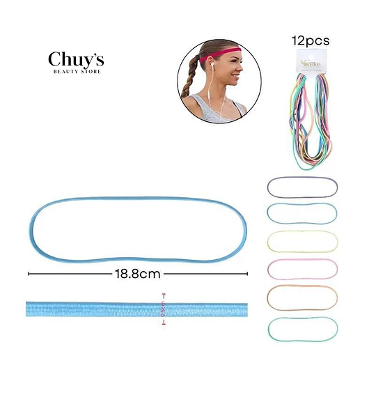 Diademas Elásticas Multicolores