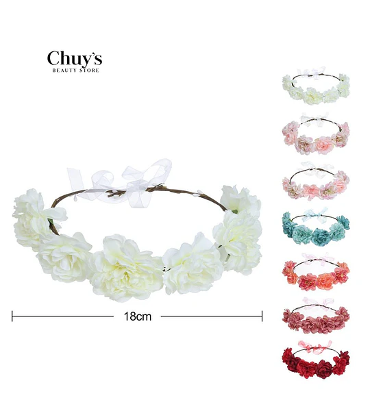Diadema Floral Decorativa