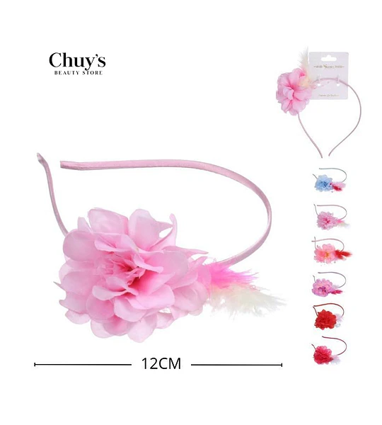 Diadema Floral Rosa