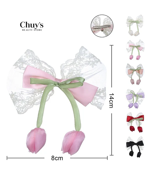Diadema Con Lazo Y Flores