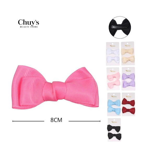 Moño de Cinta Rosa 8CM