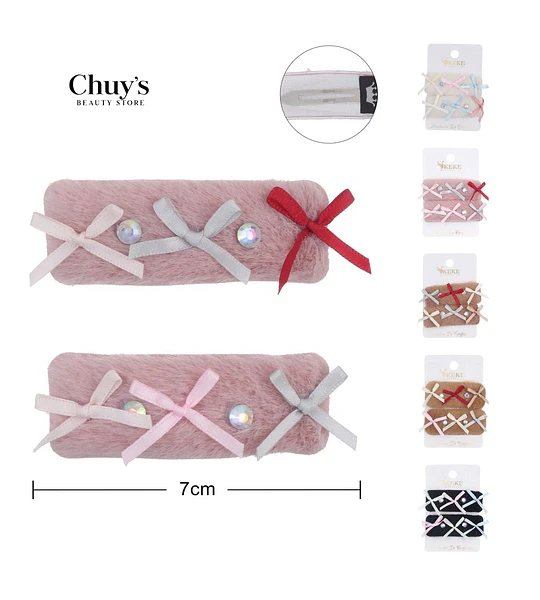 Pinza Para Cabello Con Lazo