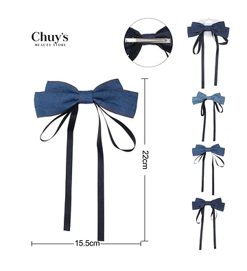 Lazo de Tela Denim - Chuys Beautys | Chuy's Beautys Store