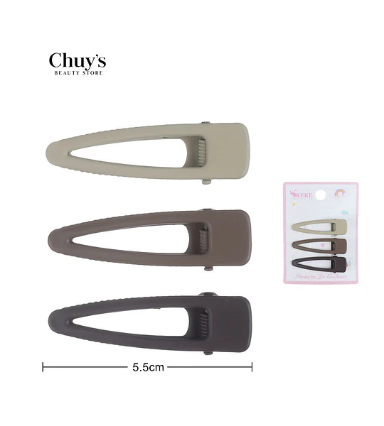 Pinza Para Cabello Set De 3