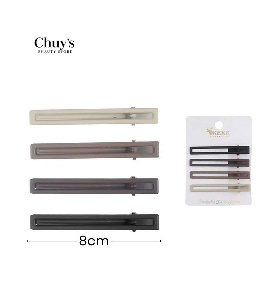 Pinza Para Cabello Rectangular