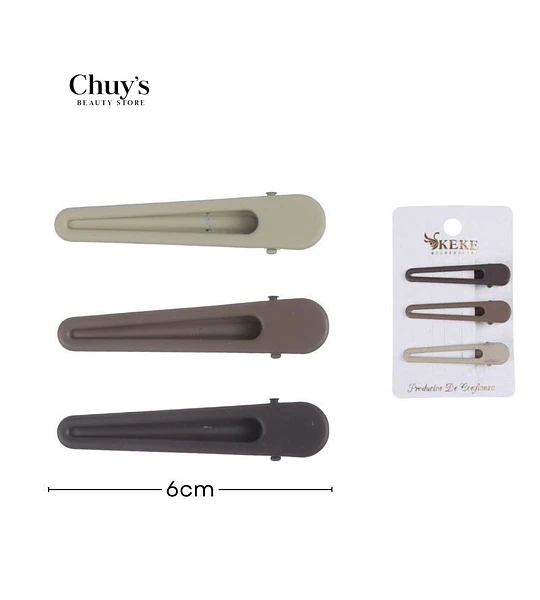 Pinzas Para Cabello Set 3 Piezas