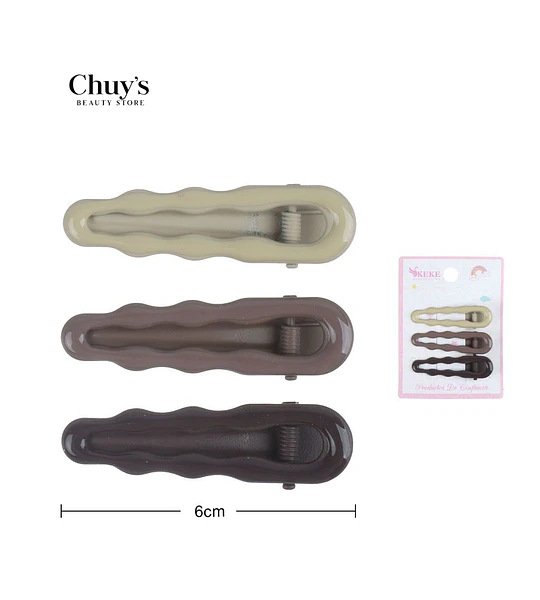 Pinzas Para Cabello Set de 3